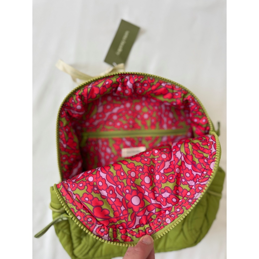 Vera Bradley Small Banbury Backpack Spinach Green Quilted Puffer 50515-21354 NEW - Picture 3 of 6